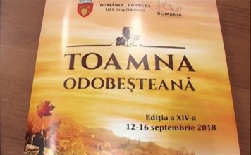 EDITIE SPECIALA – TOAMNA ODOBESTEANA septembrie 2018